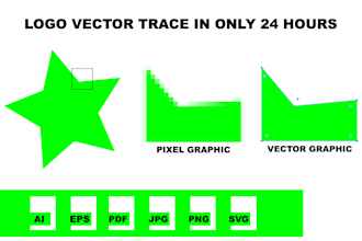 vectorize your pixel logo