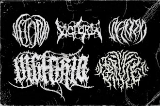 design your black, heavy, death, alternative metal band logo