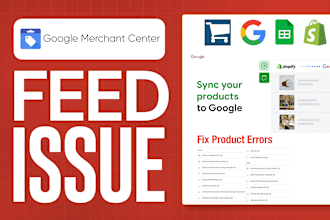 fixed your google merchant center feed and product error