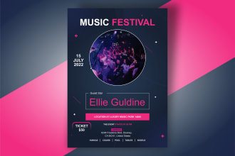 design a unique party flyer and event flyer for you