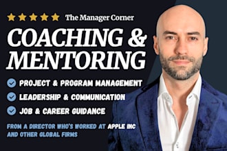 coach in project management, program management and leadership
