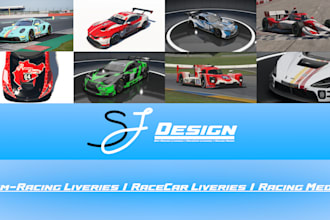 create a custom liveries for sim racing