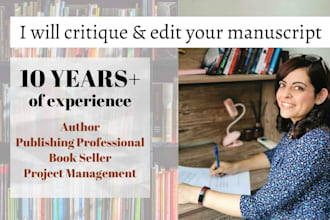 critique and edit your manuscript