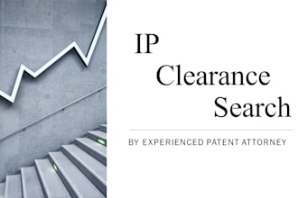 do IP clearance search on your product and service