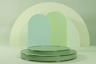 3d background podium for product showcase