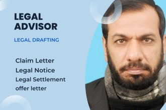 draft claim letter,settlement offer letter and legal notice