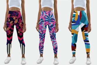 create prints for yoga pants and leggings