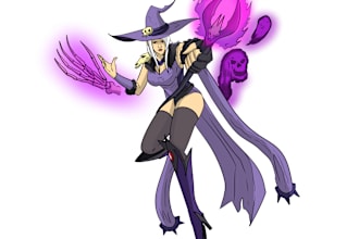 draw rpg and dnd character design illustration