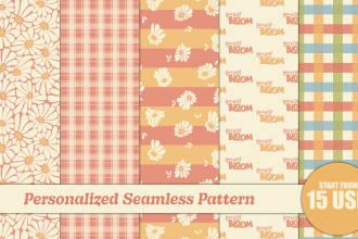 design eye catching seamless pattern for textile print, nursery, packaging