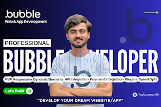 develop your dream website or app in bubble io