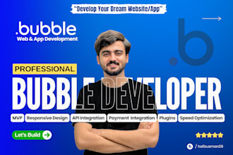 develop your dream website or app in bubble io