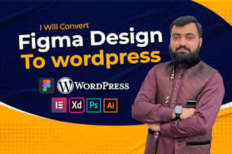 convert figma design to wordpress responsive website