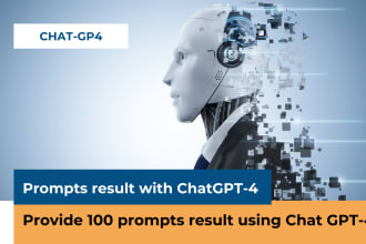 provide 100 prompts result using chat gpt 4