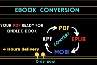 format and convert word doc to ebook kindle mobi, kpf, epub or print PDF
