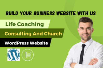 design life coaching consulting and church wordpress website