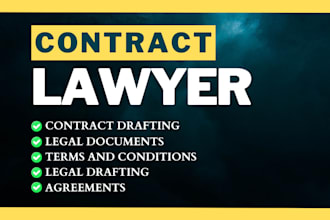 draft your commercial contract, business agreement or service agreements