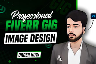 design attractive fiverr thumbnail and gig image in few hours