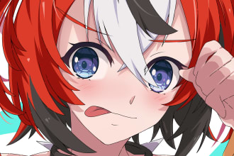 create eye catching anime art for you with my anime style