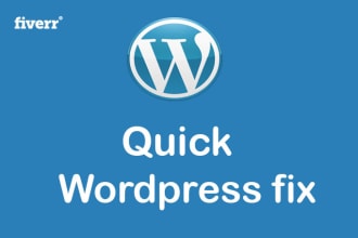 fix and edit wordpress website