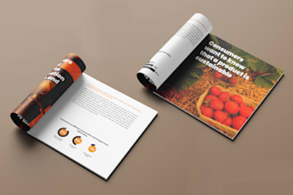design corporate brochure, company profile, annual report and catalog