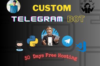 create advance custom telegram bots for you