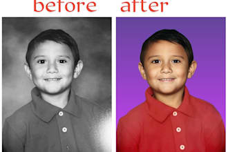 photo restoration color correction and image enhancement