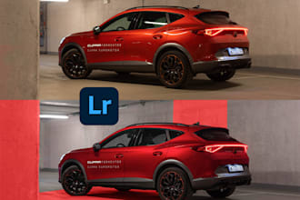 edit, retouch and enhance your car photos