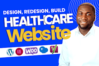 design healthcare website, medical or dental website with appointment booking