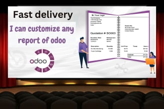 provide odoo report customization PDF, excel, HTML
