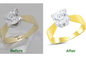 do high end jewelry retouching like 3d