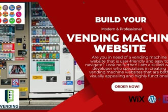 vending machine website for your business for leads