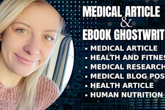 ghostwrite medical ebook, healthcare, ebook writer, medical ebook ghostwriter