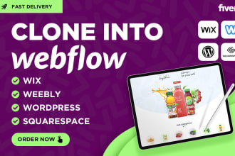 clone your wix, wordpress, bubble site into webflow site