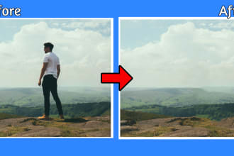 add or remove object, people, or background from photo for cheap using photoshop