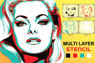 design multi layer stencil art for your spray paint projects