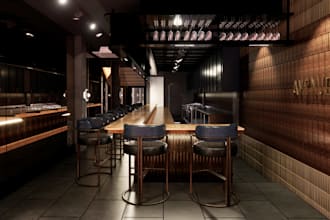 design restaurant or cafe interior