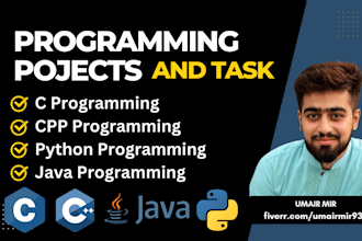 code your urgent computer science, c, cpp, java and python programming projects
