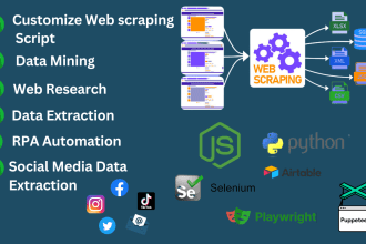 create customize python web scraping and data mining scripts