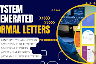 create system generated formal letter pdfs from mysql PHP