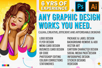 do any graphic design work you need