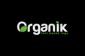 design modern, text based, wordmark and negative space logo