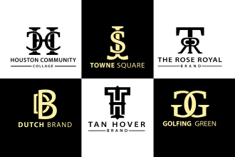 design monogram, initial letters and clothing brand logo