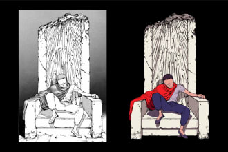 vectorize any anime style image