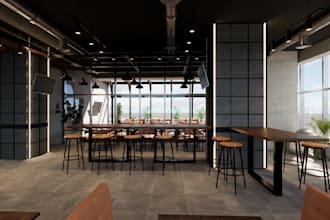 design your cafe,restaurant,office,house interior and do 3d modelling