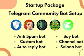 setup telegram group bot for crypto telegram community
