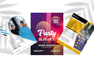design a customized company flyer and poster in urgent