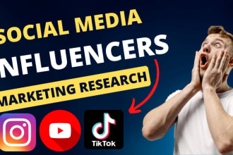 find instagram youtube and tiktok influencer for any niche