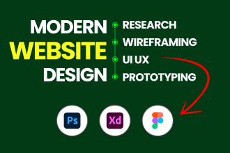 do figma website design and figma landing page design