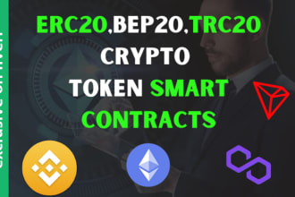 develop erc20,bep20,trc20,polygon smart contracts