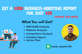 do local SEO analysis and consultation of gbp or gmb and website for map ranking
